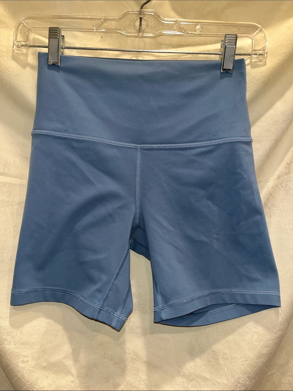 lululemon athletica Mid-Rise Blue Bike Shorts